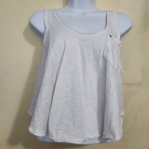 We The Free Free People Tank Top Cross Back Oversized Slouchy Boho Studded Small